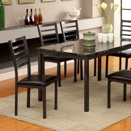 COLMAN Black 60" Dining Table - Marjories Furniture (Las Vegas, NV)