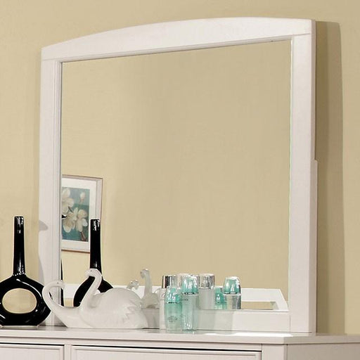 Corry White Mirror - Marjories Furniture (Las Vegas, NV)