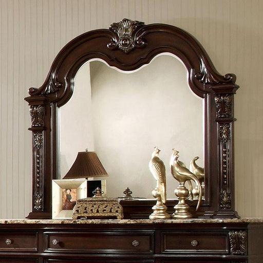 Fromberg Brown Cherry Mirror - Marjories Furniture (Las Vegas, NV)