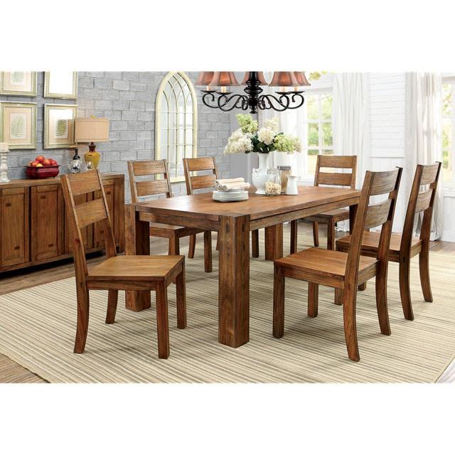 FRONTIER Dark Oak Side Chair (2/CTN) - Marjories Furniture (Las Vegas, NV)