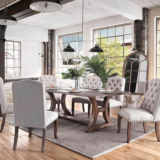 GIANNA Rustic Oak 77" Dining Table - Marjories Furniture (Las Vegas, NV)