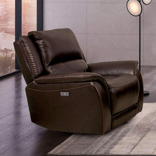 GORGIUS Power Recliner, Espresso - Marjories Furniture (Las Vegas, NV)