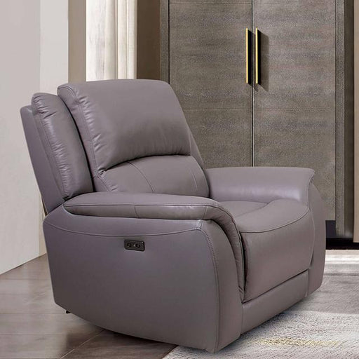 GORGIUS Power Recliner, Light Gray - Marjories Furniture (Las Vegas, NV)