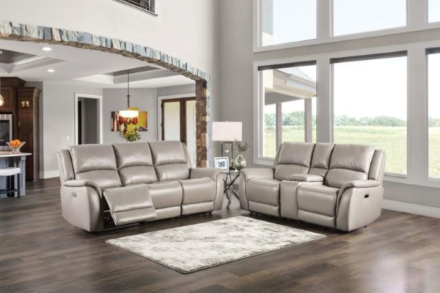 GORGIUS Power Recliner, Light Gray - Marjories Furniture (Las Vegas, NV)
