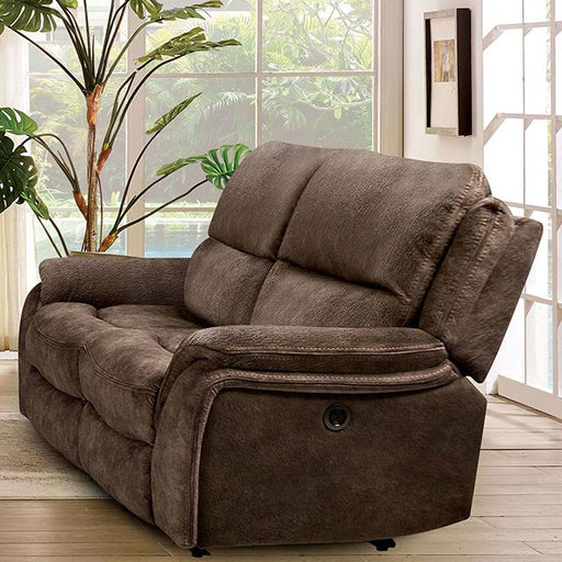 HENRICUS Loveseat, Dark Brown - Marjories Furniture (Las Vegas, NV)