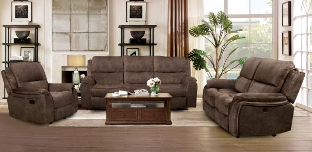 HENRICUS Loveseat, Dark Brown - Marjories Furniture (Las Vegas, NV)