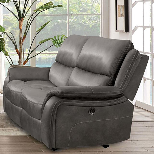 HENRICUS Loveseat, Dark Gray - Marjories Furniture (Las Vegas, NV)