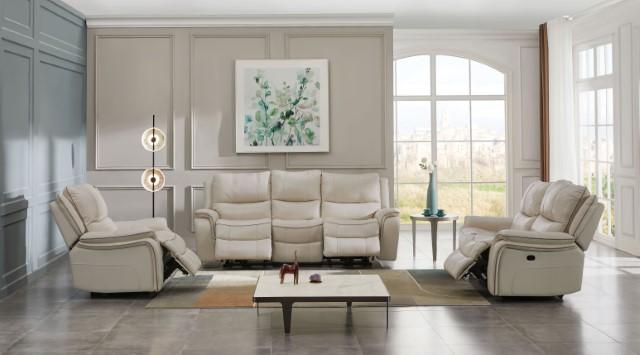 HENRICUS Loveseat, Beige - Marjories Furniture (Las Vegas, NV)