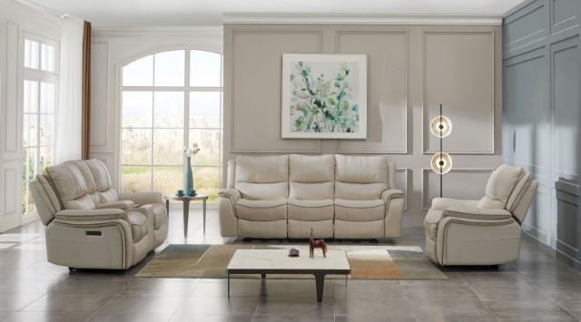 HENRICUS Loveseat, Beige - Marjories Furniture (Las Vegas, NV)