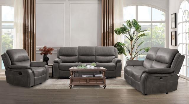 HENRICUS Loveseat, Dark Gray - Marjories Furniture (Las Vegas, NV)