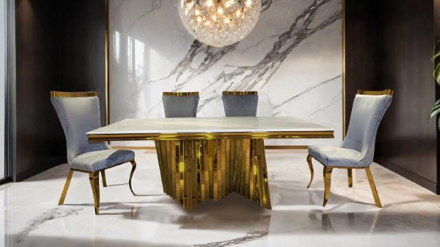 Basilicata Dining Table - Marjories Furniture (Las Vegas, NV)