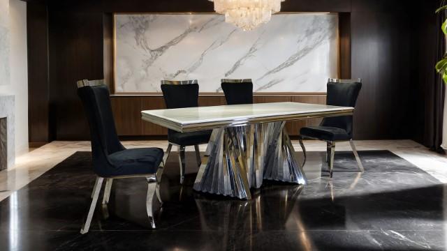 Basilicata Dining Table - Marjories Furniture (Las Vegas, NV)