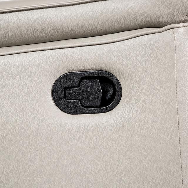 Bienne Loveseat Manual Recliner White & Black - Marjories Furniture (Las Vegas, NV)