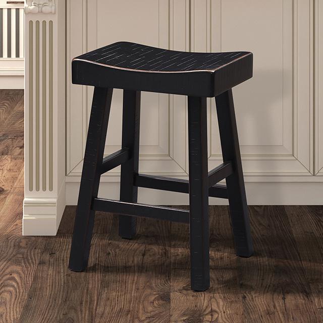 Biasca 24" Stool (2/CTN) White, Brown, & Black - Marjories Furniture (Las Vegas, NV)
