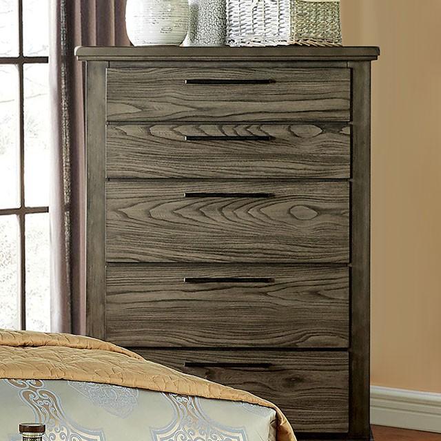 Berenice Chest Gray, White, & Espresso - Marjories Furniture (Las Vegas, NV)