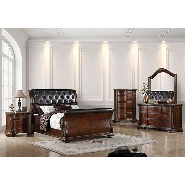 Bellefonte Brown Cherry Mirror - Marjories Furniture (Las Vegas, NV)