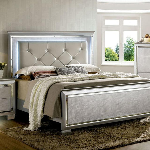 BELLANOVA Silver Cal.King , E.King, & Queen Bed - Marjories Furniture (Las Vegas, NV)