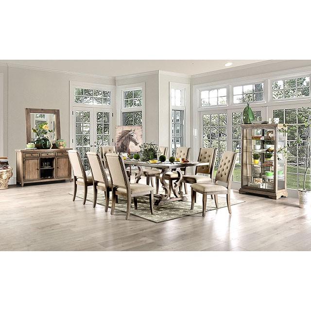 Patience Rustic Natural Tone Dining Table - Marjories Furniture (Las Vegas, NV)