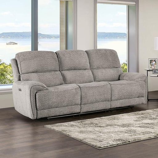 MORCOTE Power Sofa, Light Gray - Marjories Furniture (Las Vegas, NV)