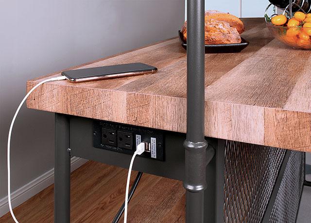 PARIAMAN Bar Table, Sand Black/Natural - Marjories Furniture (Las Vegas, NV)