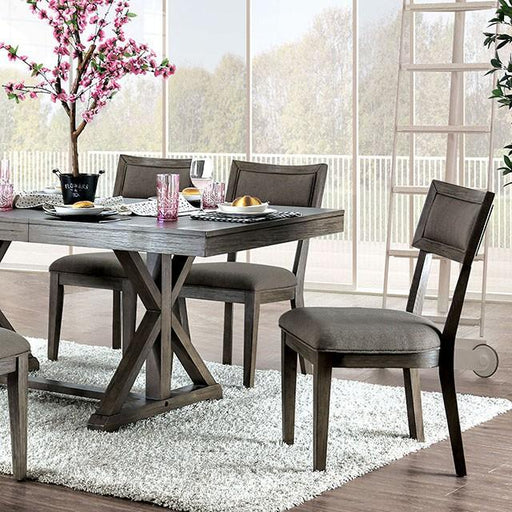 Leeds Gray Dining Table - Marjories Furniture (Las Vegas, NV)