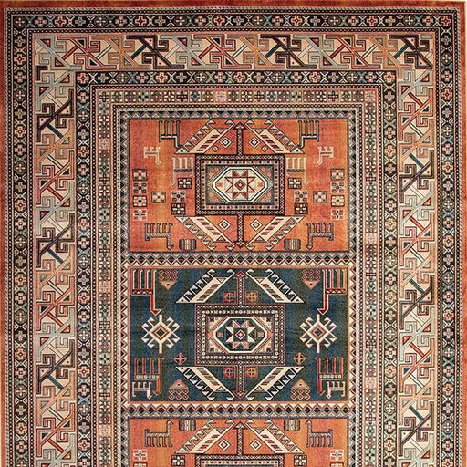 Mortsel Orange/Multi 5'3" X 7'6" Area Rug - Marjories Furniture (Las Vegas, NV)