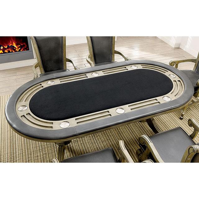 MELINA Gray Game Table - Marjories Furniture (Las Vegas, NV)