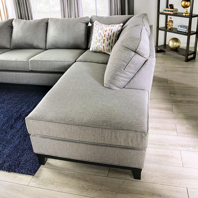LANTWIT Sectional, Light Gray - Marjories Furniture (Las Vegas, NV)