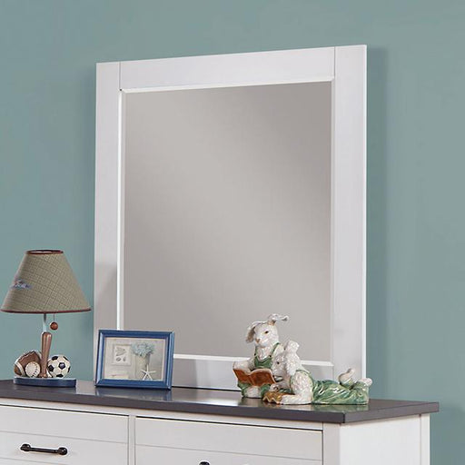 PRIAM Mirror, White/Gray - Marjories Furniture (Las Vegas, NV)