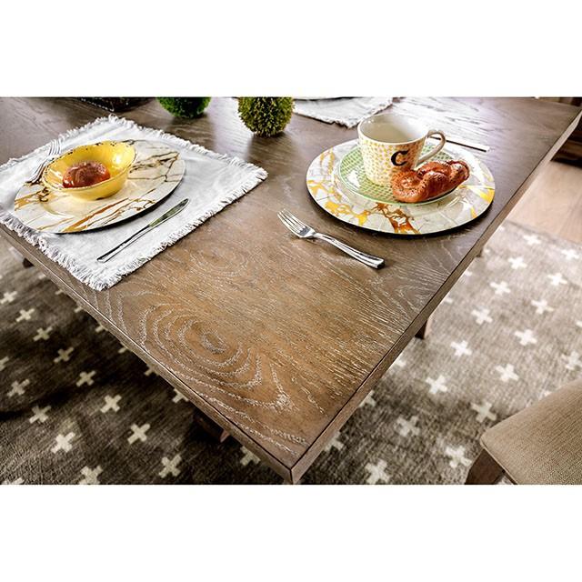 Patience Rustic Natural Tone Dining Table - Marjories Furniture (Las Vegas, NV)