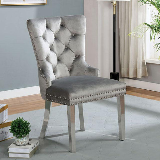 JEWETT Chair, Gray (2/CTN) - Marjories Furniture (Las Vegas, NV)