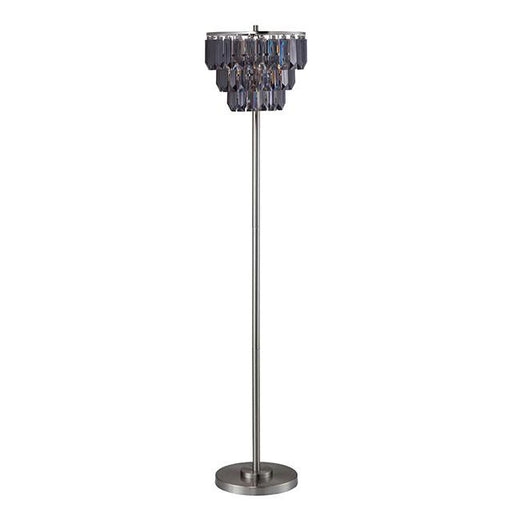 Meg Black/Chrome Floor Lamp - Marjories Furniture (Las Vegas, NV)