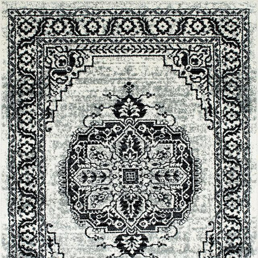 Serang Gray/Black 5' X 7' Area Rug - Marjories Furniture (Las Vegas, NV)