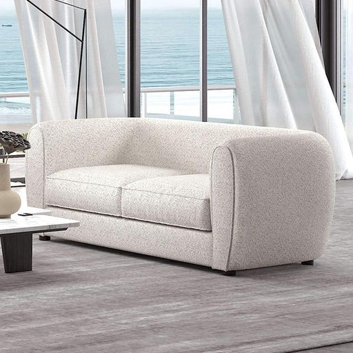 VERDAL Loveseat, Off-White - Marjories Furniture (Las Vegas, NV)