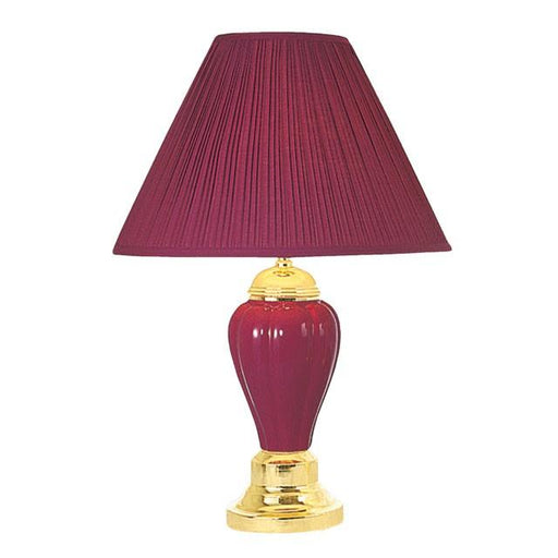 SCARLETT Burgundy Table Lamp (6/CTN) - Marjories Furniture (Las Vegas, NV)