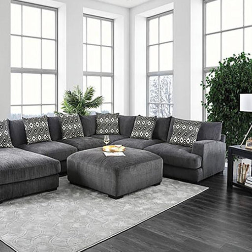 Kaylee Gray U-Shaped Sectional - Marjories Furniture (Las Vegas, NV)