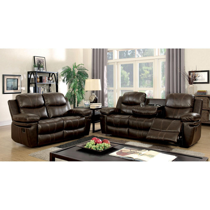 Listowel Brown Love Seat - Marjories Furniture (Las Vegas, NV)