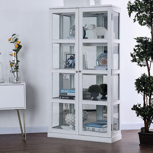 Vilas White Curio Cabinet - Marjories Furniture (Las Vegas, NV)