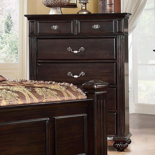 Syracuse Dark Walnut Chest - Marjories Furniture (Las Vegas, NV)