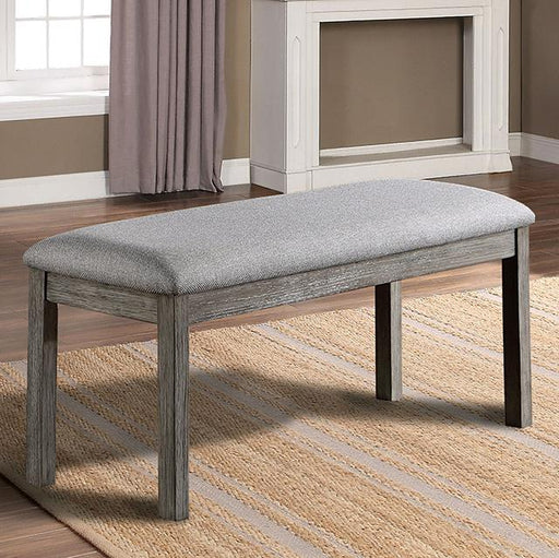 LAQUILA Bench, Gray - Marjories Furniture (Las Vegas, NV)