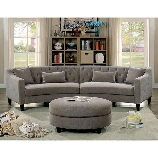 SARIN Warm Gray Sectional - Marjories Furniture (Las Vegas, NV)