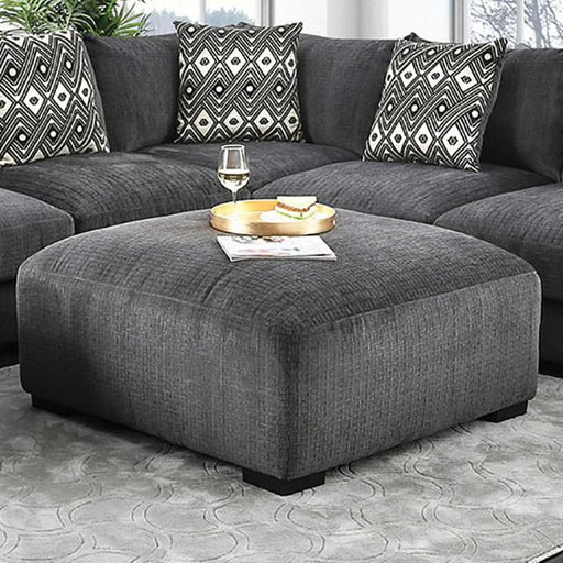 Kaylee Gray Ottoman - Marjories Furniture (Las Vegas, NV)