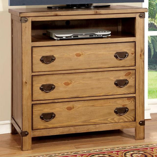 PIONEER Weathered Elm Media Chest - Marjories Furniture (Las Vegas, NV)