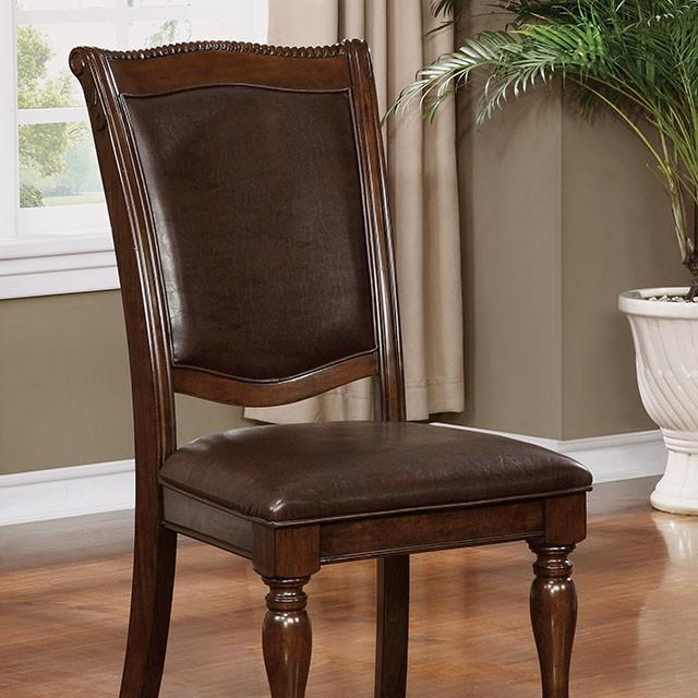 Alpena Brown Cherry/Espresso Arm Chair & Side Chair (2/CTN) - Marjories Furniture (Las Vegas, NV)