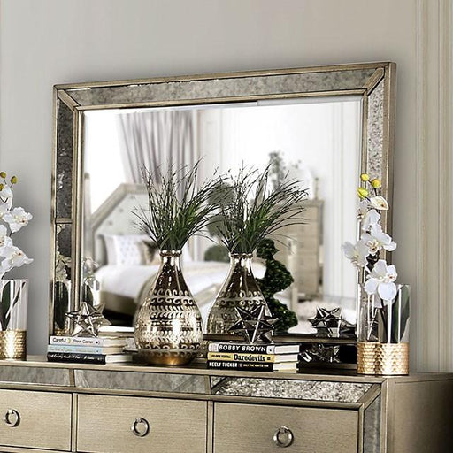 LORAINE Champagne Mirror - Marjories Furniture (Las Vegas, NV)