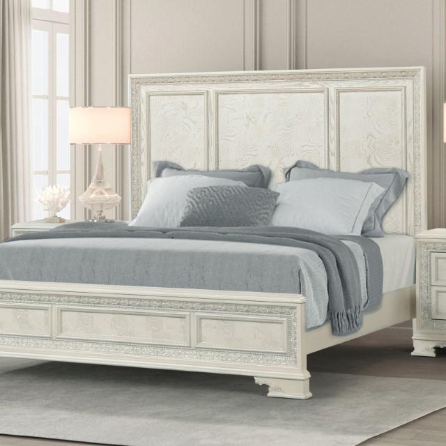 Stella Mia Bed White & White - Marjories Furniture (Las Vegas, NV)