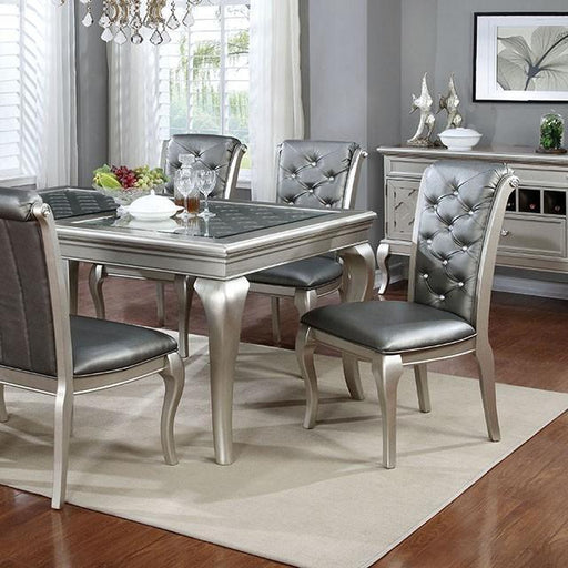 Amina Champagne Dining Table - Marjories Furniture (Las Vegas, NV)
