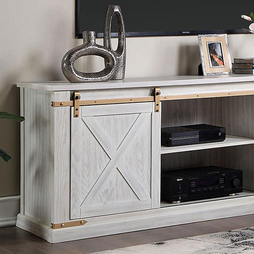 BORREGO TV Stand, Antique White - Marjories Furniture (Las Vegas, NV)