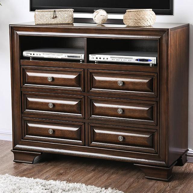 Brandt Brown Cherry Media Chest - Marjories Furniture (Las Vegas, NV)