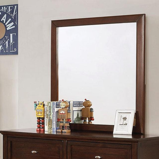 Brogan Brown Cherry Mirror - Marjories Furniture (Las Vegas, NV)